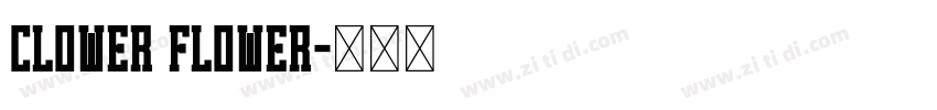 clower flower字体转换